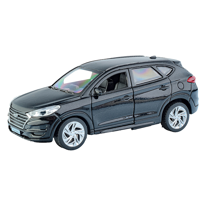 Фото к товару Машина металл Hyundai Tucson 12 см, (откр. двери, багаж., черный) инер, в коробке Машина металл Hyundai Tucson 12 см, (откр. двери, багаж., черный) инер, в коробке