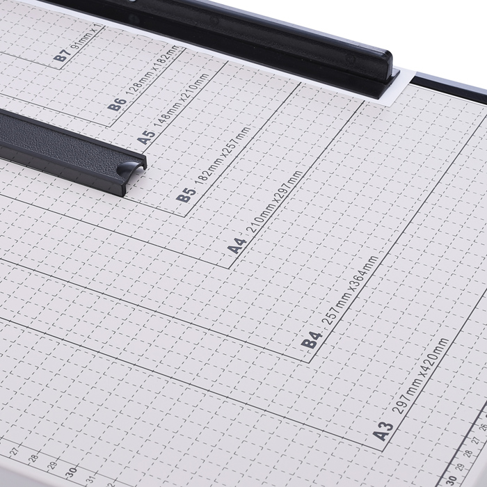 Фото к товару Резак для бумаги сабельный A3 (12 листов) 48x38x6 см, с металлическим основанием, длина ре Резак для бумаги сабельный A3 (12 листов) 48x38x6 см, с металлическим основанием, длина ре