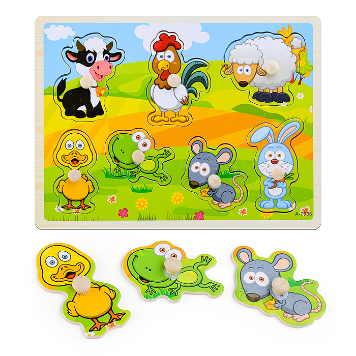 Пазл-вкладыш D1409 "Малыши"