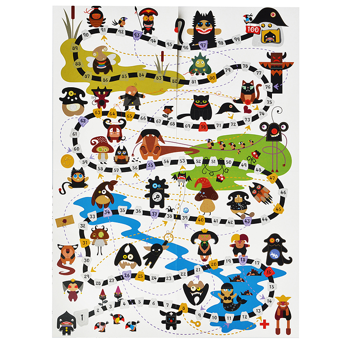 Фото к товару Настольная игра-ходилка "Приключения монстрика" Настольная игра-ходилка "Приключения монстрика"