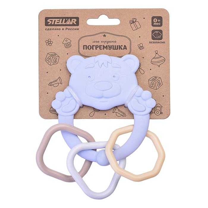 Прорезыватель "Котенок и Медвежонок". Коллекция «"Зефир" Прорезыватель "Котенок и Медвежонок". Коллекция «"Зефир"