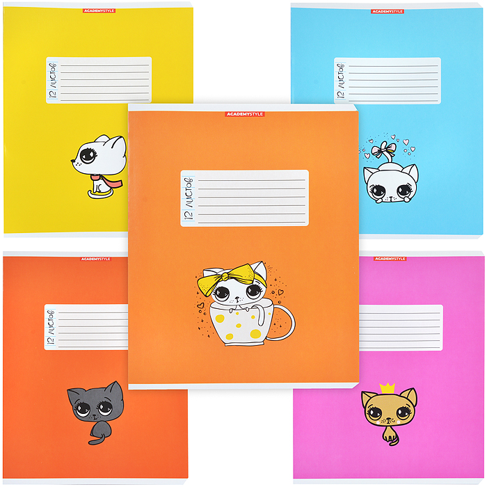 Тетрадь 12л А5 линейка "Кошачьи глазки" Тетрадь 12л А5 линейка "Кошачьи глазки"