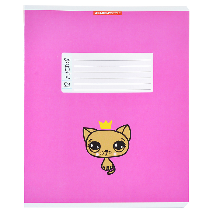 Тетрадь 12л А5 линейка "Кошачьи глазки"