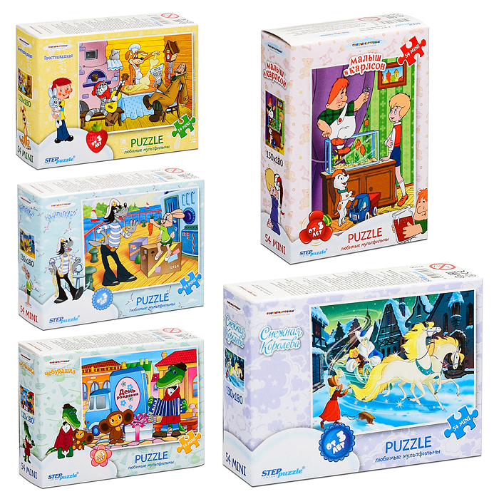 Пазлы 54 "Мультгерои - 2" (С/м) Пазлы 54 "Мультгерои - 2" (С/м)