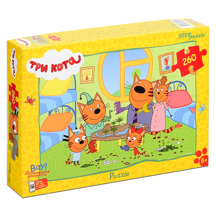 Пазлы 260 "Три кота (new 2)" (АО "СТС") Пазлы 260 "Три кота (new 2)" (АО "СТС")