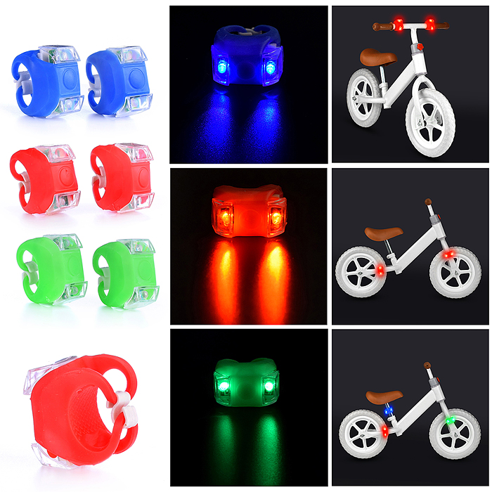 Фонари велосипедные габаритные, 2шт, цвета в ассортименте Фонари велосипедные габаритные, 2шт, цвета в ассортименте