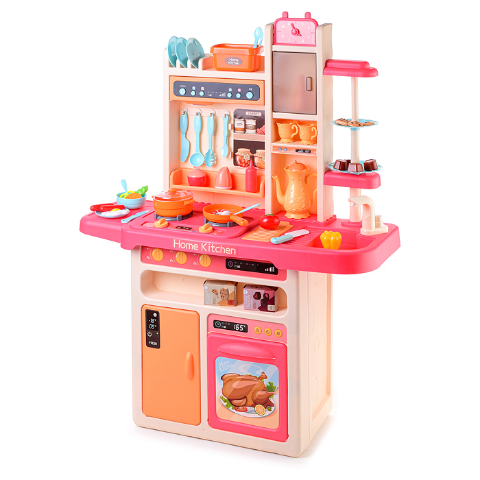 Фото к товару Игровой набор кухня 889-240 "Гурман" (свет, звук, пар) 69 предметов, в коробке Игровой набор кухня 889-240 "Гурман" (свет, звук, пар) 69 предметов, в коробке