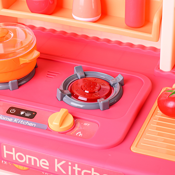 Фото к товару Игровой набор кухня 889-240 "Гурман" (свет, звук, пар) 69 предметов, в коробке Игровой набор кухня 889-240 "Гурман" (свет, звук, пар) 69 предметов, в коробке