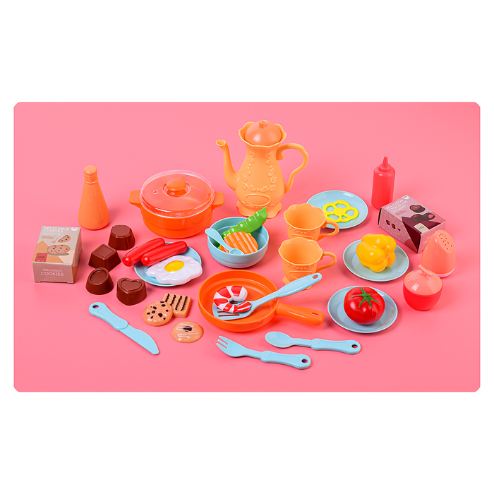 Фото к товару Игровой набор кухня 889-240 "Гурман" (свет, звук, пар) 69 предметов, в коробке Игровой набор кухня 889-240 "Гурман" (свет, звук, пар) 69 предметов, в коробке