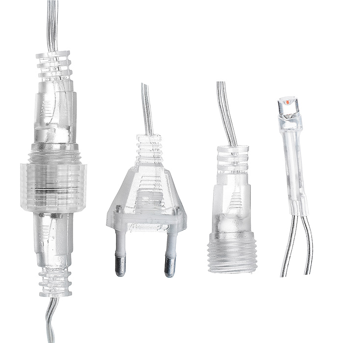 Фото к товару Электрогирлянда светодиодная Бахрома, 3*0,7м, 96 ламп, цветная Электрогирлянда светодиодная Бахрома, 3*0,7м, 96 ламп, цветная