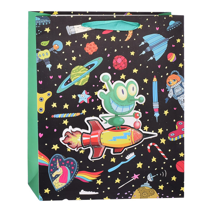 Пакет подарочный 00-2455 "Фантастика" (32*26*10см.)