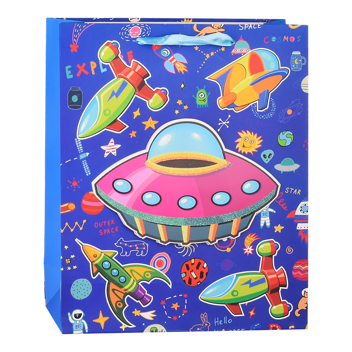 Пакет подарочный 00-2455 "Фантастика" (32*26*10см.)