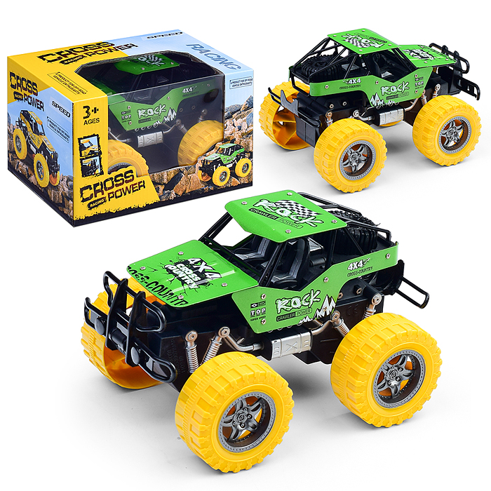 Машина 026-32 инерционная "Cross-Рок" в коробке