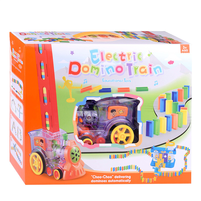 Фото к товару Игровой набор 7012K "Паровозик с домино" в коробке Игровой набор 7012K "Паровозик с домино" в коробке