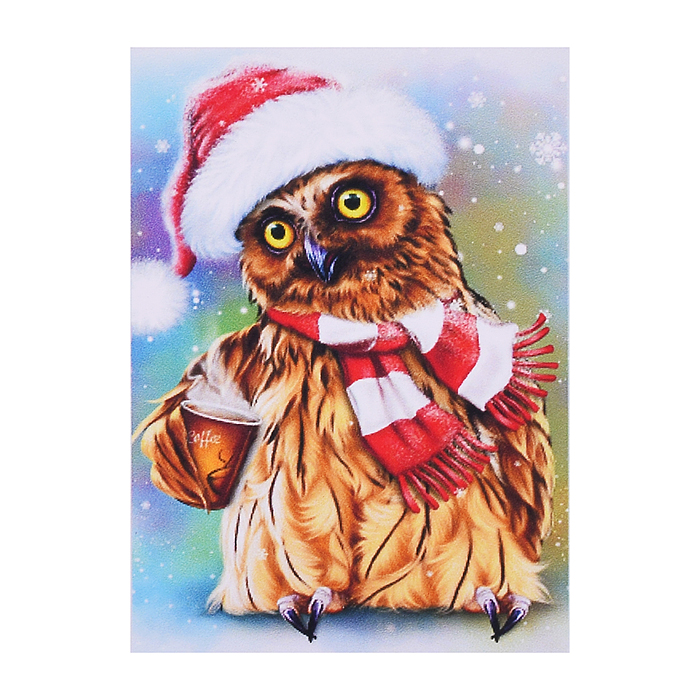 Фото к товару Мозаика 00-5077 "Зимняя совушка" 20*30 см Мозаика 00-5077 "Зимняя совушка" 20*30 см