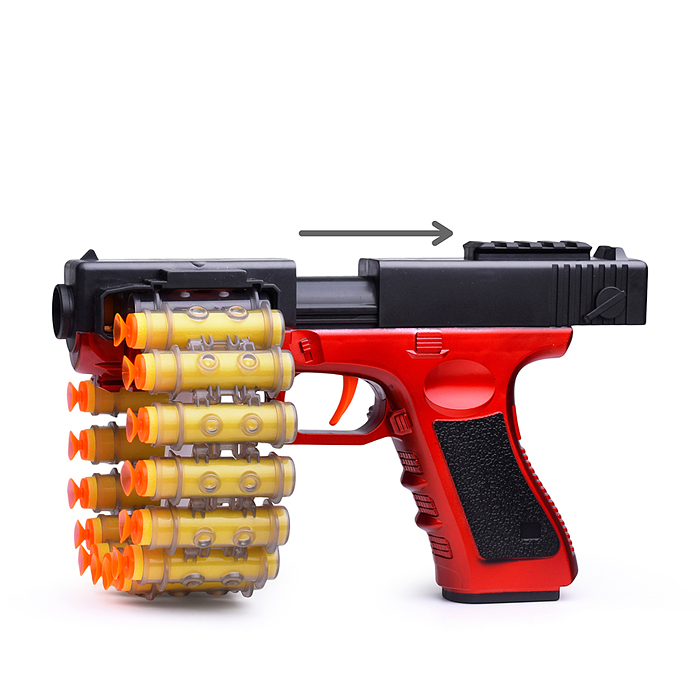 Пистолет BT0047-2 "Штурм-1" с мягкими полимерными пулями, в коробке