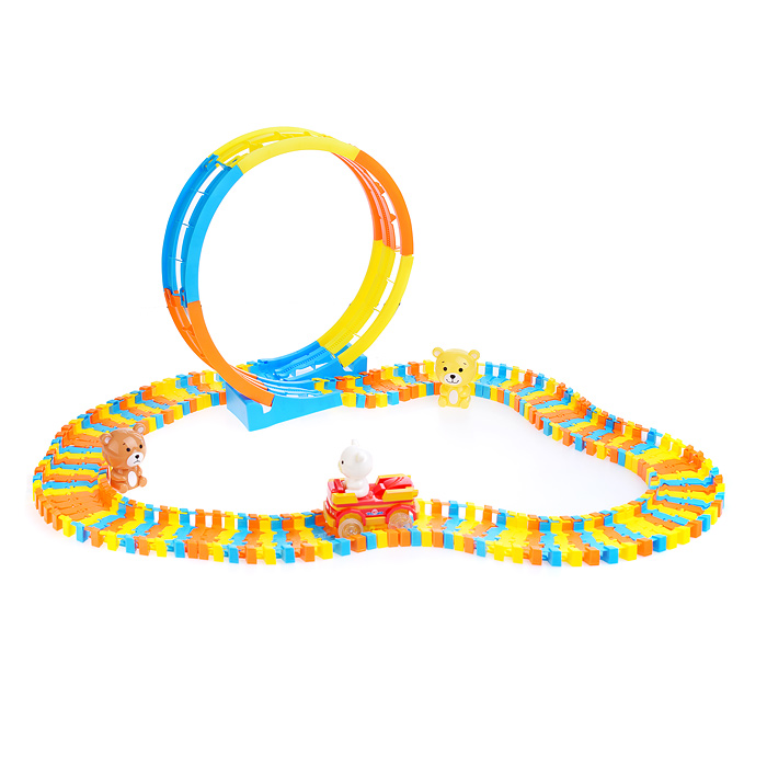 Фото к товару Автотрек гибкий XC296D "Медвежьи гонки" (120 дет.) в коробке Автотрек гибкий XC296D "Медвежьи гонки" (120 дет.) в коробке