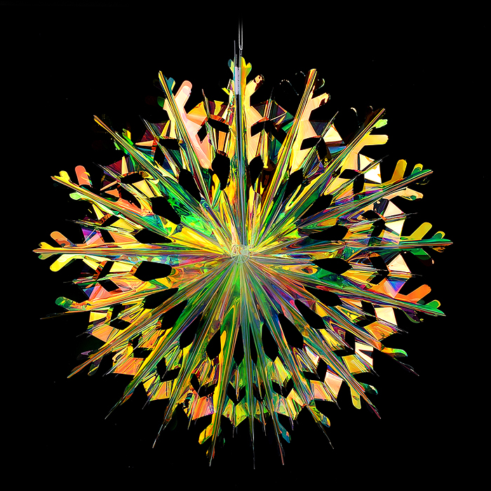 Новогоднее украшение S1938 "Гирлянда-шар" Снежинка 45см Новогоднее украшение S1938 "Гирлянда-шар" Снежинка 45см