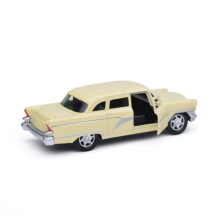 Фото к товару Машина металл ГАЗ-13 "Чайка" 12 см, (откр. двери, светло-желтый) инерц., в коробке Машина металл ГАЗ-13 "Чайка" 12 см, (откр. двери, светло-желтый) инерц., в коробке