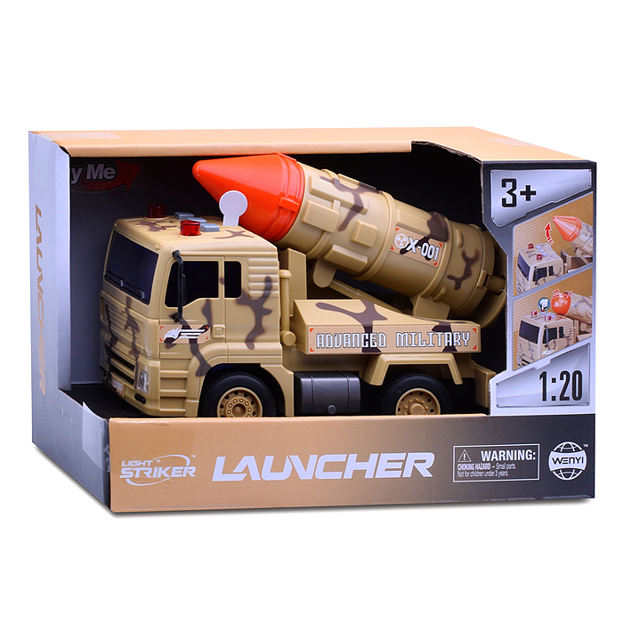 Фото к товару Машина WY441C "Военная. Ракетница" в коробке Машина WY441C "Военная. Ракетница" в коробке