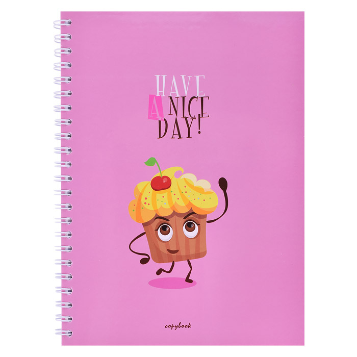 Тетрадь 96л. клетка "Сладкого дня" на гребне Тетрадь 96л. клетка "Сладкого дня" на гребне