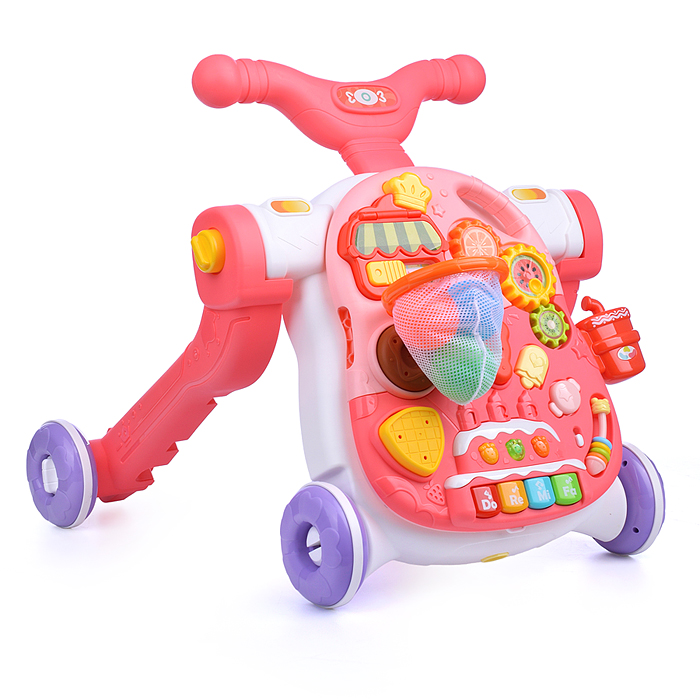 Игровой центр Y0074 4 в 1 (ходунки, каталка, самокат, игровой столик) в коробке