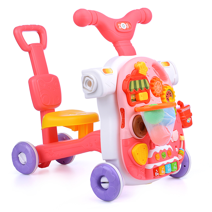 Игровой центр Y0074 4 в 1 (ходунки, каталка, самокат, игровой столик) в коробке