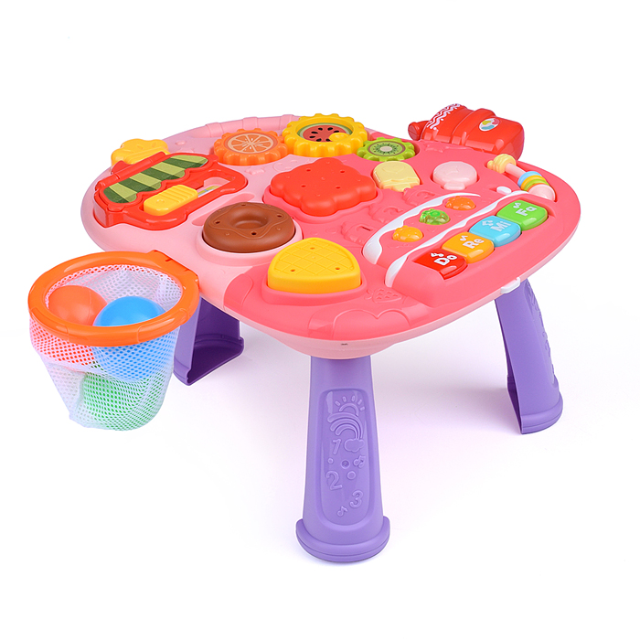 Игровой центр Y0074 4 в 1 (ходунки, каталка, самокат, игровой столик) в коробке