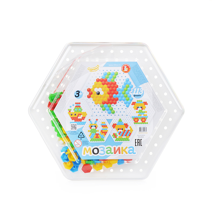 Мозаика шестигранная "Рыбка" 113 фишек Мозаика шестигранная "Рыбка" 113 фишек