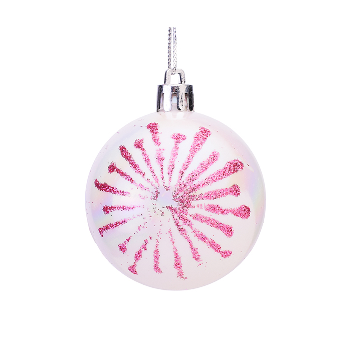 Фото к товару Набор новогодних шаров S2186 "Морозный блеск" Набор новогодних шаров S2186 "Морозный блеск"