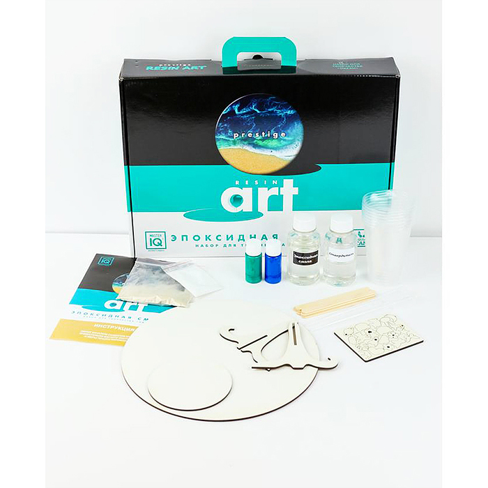 Фото к товару Набор для рисования абстрактных картин эпоксидной смолой "Океан" Набор для рисования абстрактных картин эпоксидной смолой "Океан"