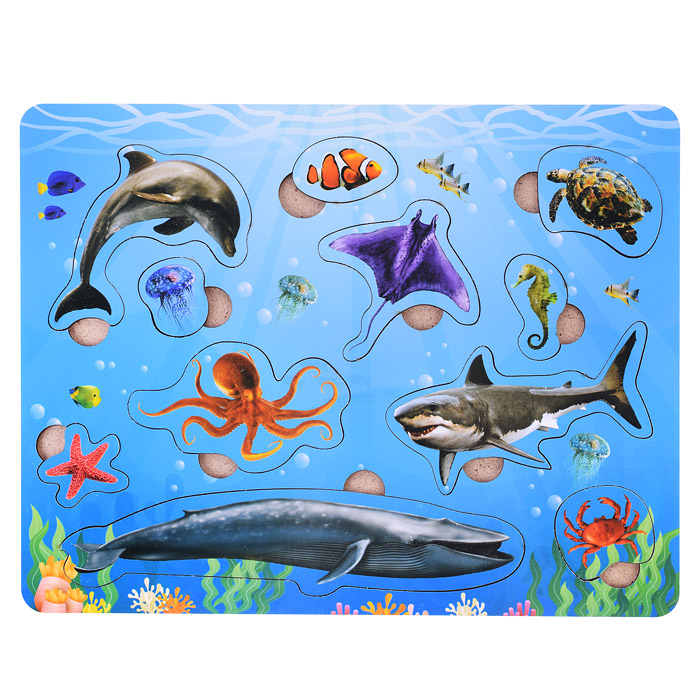 Рамка вкладыш "Морские обитатели" Рамка вкладыш "Морские обитатели"