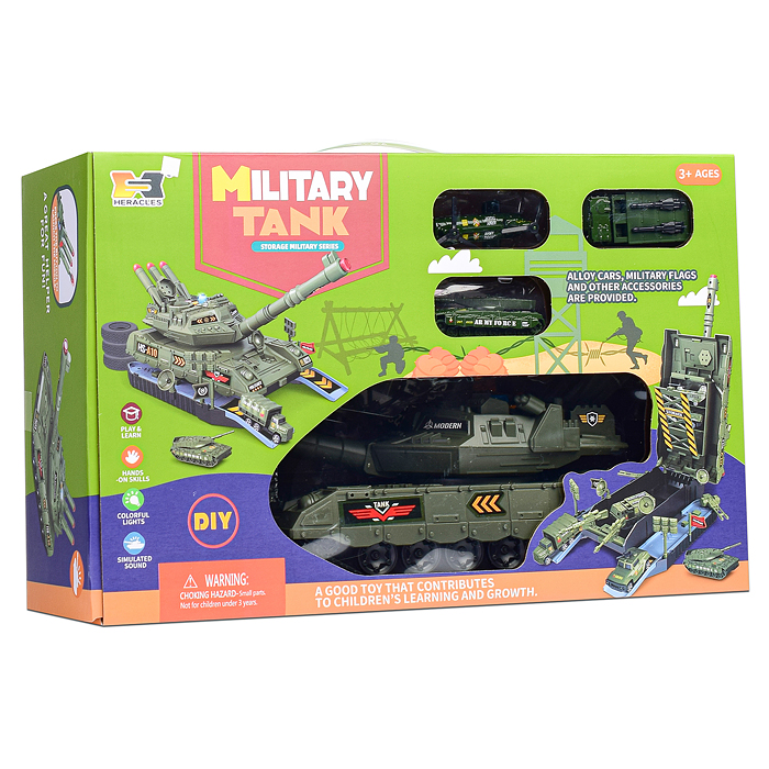 Фото к товару Набор военной техники HS8010A "Арсенал" свет, звук, в коробке Набор военной техники HS8010A "Арсенал" свет, звук, в коробке