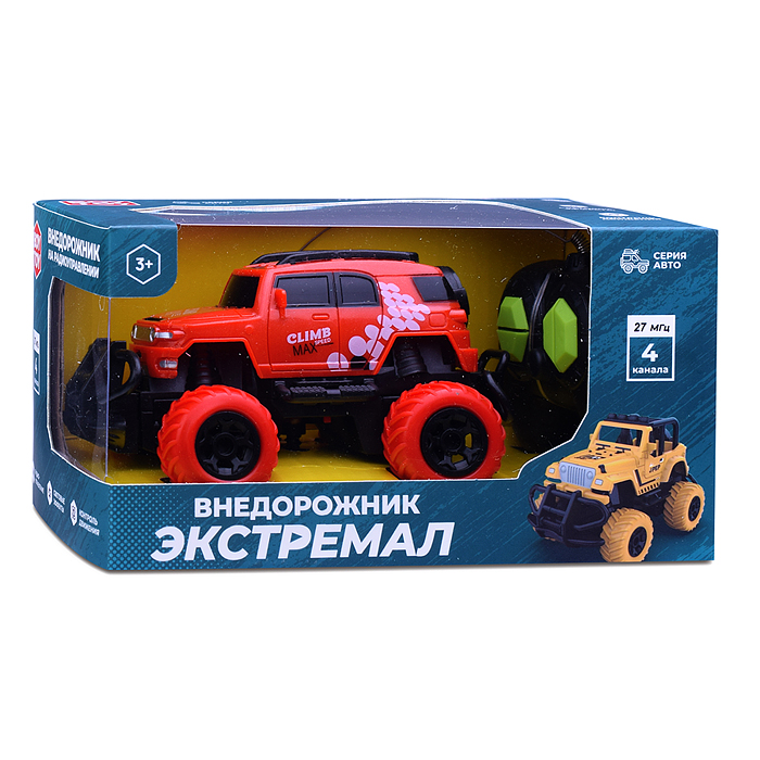 Фото к товару Машина BT0020-1 "Внедорожник Экстремал" р/у, 27 MHz, в коробке Машина BT0020-1 "Внедорожник Экстремал" р/у, 27 MHz, в коробке
