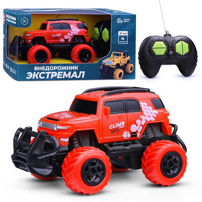 Фото к товару Машина BT0020-1 "Внедорожник Экстремал" р/у, 27 MHz, в коробке Машина BT0020-1 "Внедорожник Экстремал" р/у, 27 MHz, в коробке