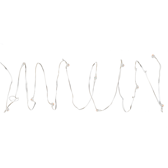 Фото к товару Электрогирлянда Роса 2 м, 20 ламп, на батарейках, холодный Электрогирлянда Роса 2 м, 20 ламп, на батарейках, холодный