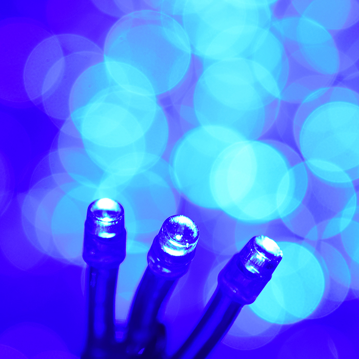 Фото к товару Электрогирлянда-занавес 6*3м, 640 ламп, синий Электрогирлянда-занавес 6*3м, 640 ламп, синий