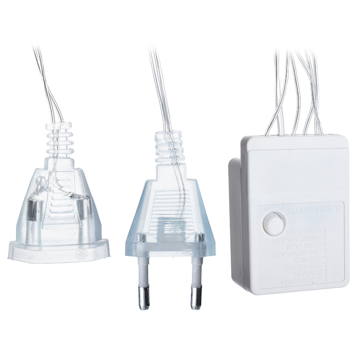 Фото к товару Электрогирлянда-занавес 6*3м, 640 ламп, синий Электрогирлянда-занавес 6*3м, 640 ламп, синий