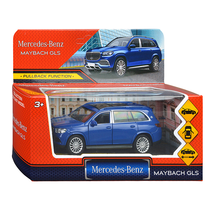 Фото к товару Машина металл Mercedes-Benz Gls Maybach 12 см, (дв, баг, брил-син,) инерц., в коробке Машина металл Mercedes-Benz Gls Maybach 12 см, (дв, баг, брил-син,) инерц., в коробке