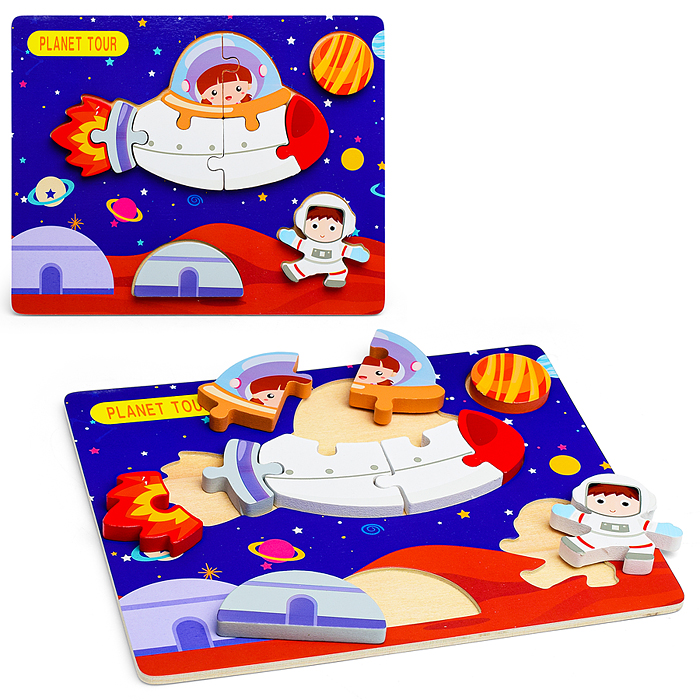 Пазл-вкладыш D1309 "Покорение космоса" Пазл-вкладыш D1309 "Покорение космоса"