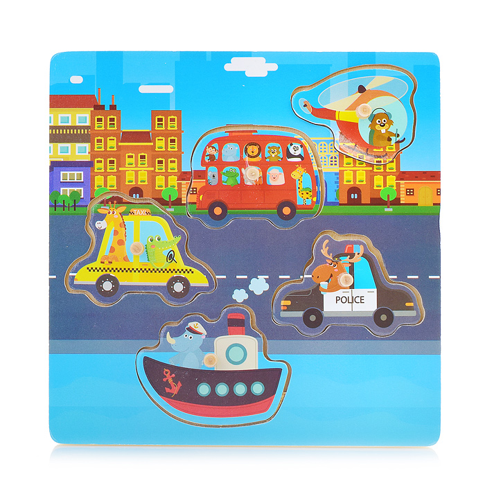 Фото к товару Пазл-вкладыш D1344 "Город у моря" Пазл-вкладыш D1344 "Город у моря"