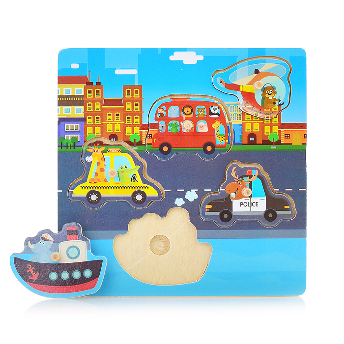 Фото к товару Пазл-вкладыш D1344 "Город у моря" Пазл-вкладыш D1344 "Город у моря"