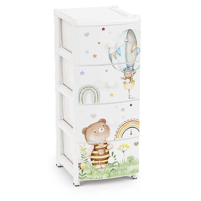 Комод "Мишутки" 4-х секцион.