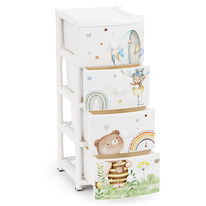 Комод "Мишутки" 4-х секцион.