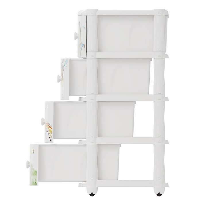 Комод "Мишутки" 4-х секцион.