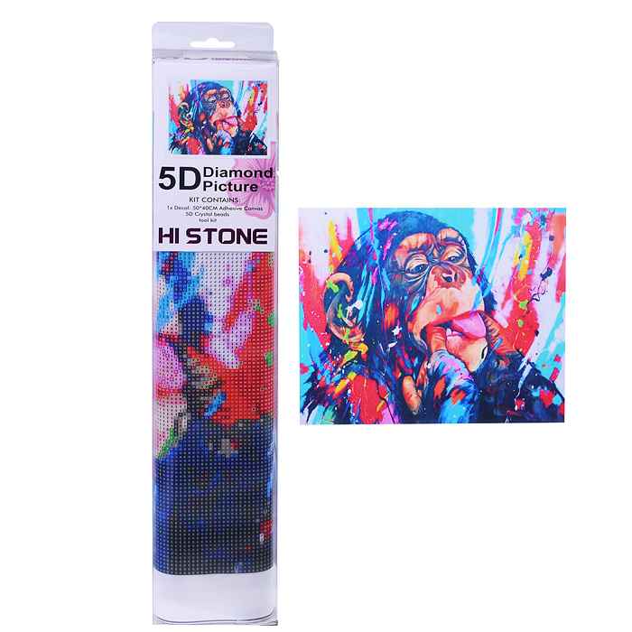 Мозаика 00-3847 "Забавная обезьяна" 40*50см Мозаика 00-3847 "Забавная обезьяна" 40*50см