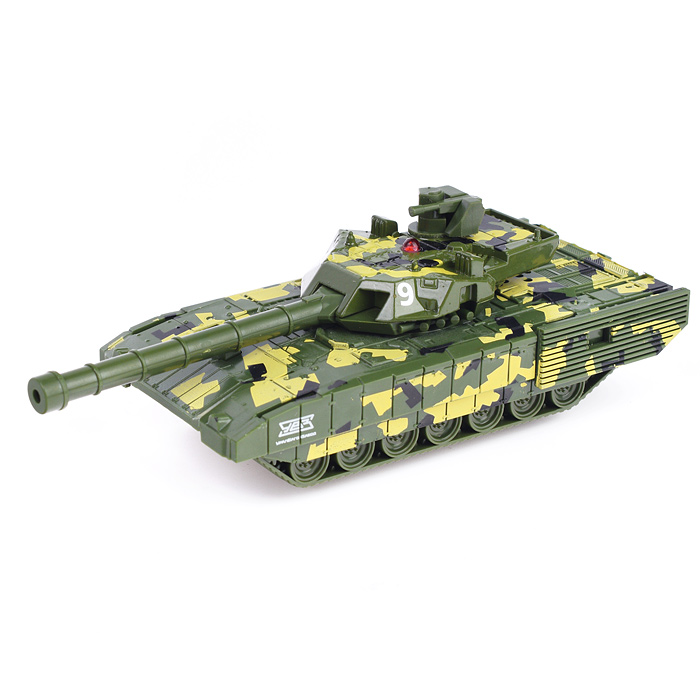Модель металл Армата Танк Т-14 12 см, вращается башня, камуф, инерц., в коробке