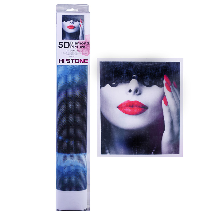 Мозаика 00-3853 "Красные губы" 50*65см Мозаика 00-3853 "Красные губы" 50*65см