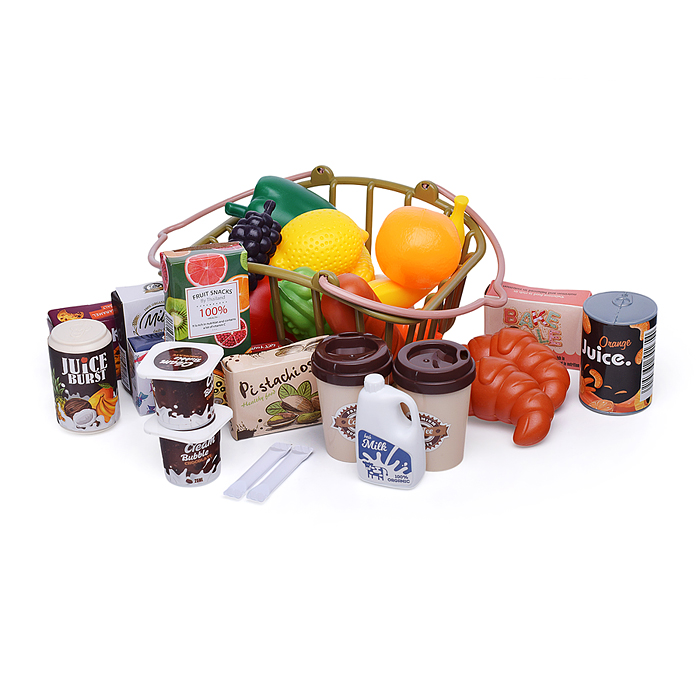 Игровой набор супермаркет 668-113 "Эконом" (58 предметов) в коробке