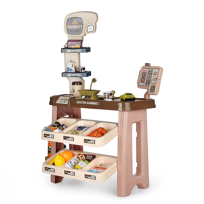 Игровой набор супермаркет 668-113 "Эконом" (58 предметов) в коробке